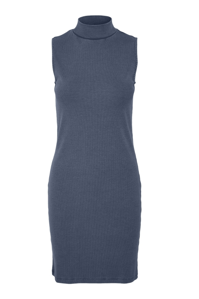 VMJANE SL WASHED HIGHNECK DRESS JRS 10317157 Vintage Indigo